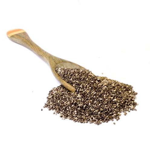 Graines de chia dans le cocktail Keto Coffee