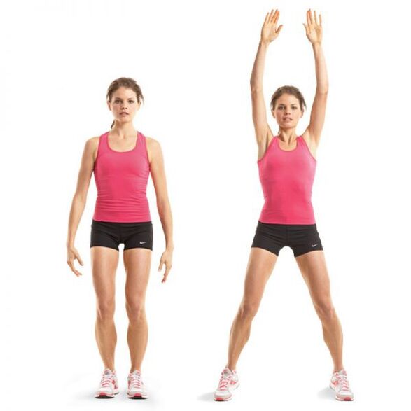 Faire de l'exercice pour chauffer